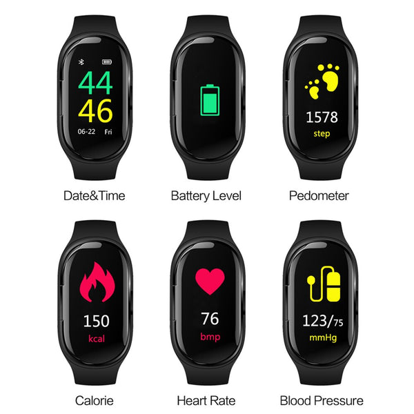 (40% OFF only Today) Smart Watch with Bluetooth Earphone